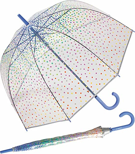 Esprit - Paraguas, largo, forma de hongo, tiras de color cobre, 90 cm