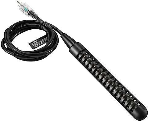 GRILLME 1500W Titanium Fully Submersible Portable Electric Immersion Water Heater,Bucket Water Heater,Seawater Heater for Fish Tank,Seawater Aquaculture,100% Protection Against Seawater Salt Corrosion