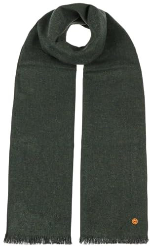 Mayser Uni Hunter Wollschal Schal Winterschal Herrenschal Damenschal Damen/Herren - Made in the EU mit Fransen, Fransen Winter Herbst-Winter - One Size oliv