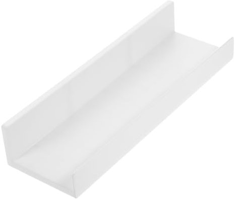 AOKWAWALIY Wandregal Bilderrahmen Zum Aufhängen An Der Wand Fotoregale Nagellackregal Schwimmende Regale Für Das Badezimmer Schwebende Regale Aus Kunststoff Acryl Abs Kind Weiß Schallplatten