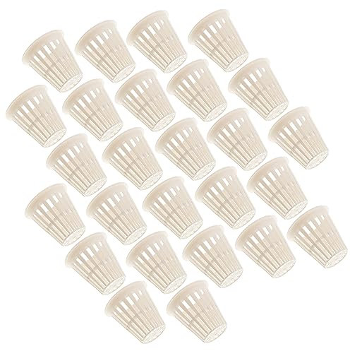 Supvox 50 Stück hydroponischer Pflanzkorb hydroponische Körbe Plastikpflanzen Wurzeltöpfe für den Garten Blumentopf aus Kunststoff wegbringen Hydroponisches Becken Pflanzschale Anlage