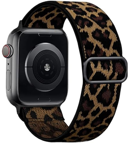 Msksjer Compatible avec Apple Watch Bracelet Ultra 3/2/1 49mm 46mm 45mm 44mm 42mm(Series 3 2 1) Femme Homme, Nylon Réglable Solo Tissu élastique Bracelets Sport pour iWatch Series 11 10 9 8 7 6 SE 5 4