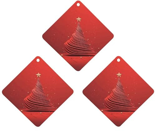 Lot de 3 désodorisants à suspendre en forme de sapin de Noël chic pour voiture, maison, voiture, décoration intérieure