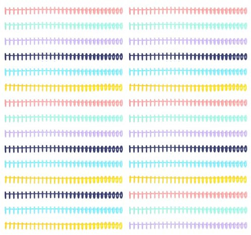 NUOBESTY 30stücke Kunststoffbinderücken Loseblattbindung Kleine Binderinge Buchringe Spiralbinderücken Ringbindekamm Bindedraht Spiralbindemaschine Kunststoffbinderinge Zum Binden Von