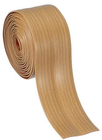 PATIKIL Protector de Esquinas 6cm x 3 Metros Veta de Roble Amarillo | Guardaesquinas Autoadhesivo Protector de Bordes Flexible Moldura Pegajosa, para Techo Encimera