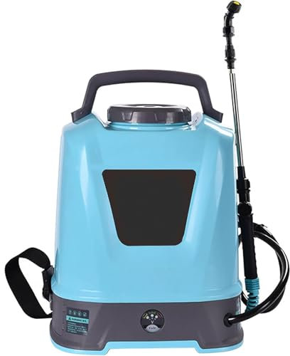 Elektrisk pumpspruta, 10L batteridriven ryggsäcksspruta, spruta med justerbar axelrem, Elektrisk trädgårdsspruta, for gräsmatta, trädgård, städning, trädgård