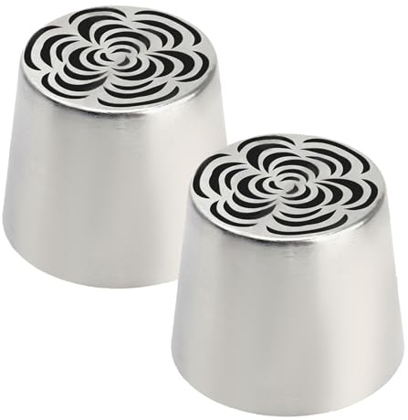 Large Russian Piping Tips, Cake Decorating Nozzles, Frosting Piping Tips, 2X Dishwasher Safe, Baking Supplies Versatile Decorating Options for Frosting Cookie Cupcake Cake