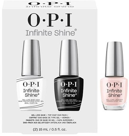OPI Infinite Shine Long-wear Nail Polish, Gel-Like Nail Varnish with no UV lamp needed, 3-Step System for up to 11 days of vibrant colour, Base Coat & Nail Polish & Top Coat, Passion, 3x 15ml
