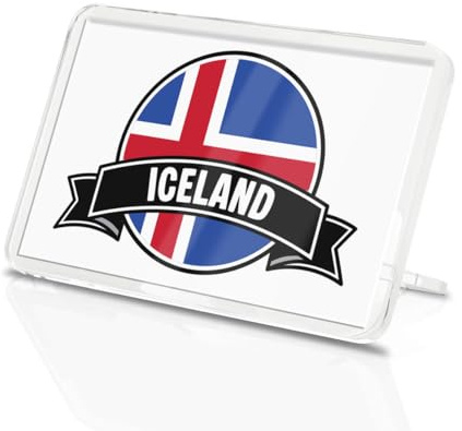 1 x quadratischer isländischer Magnet – isländische Länderflagge, Reisen, Urlaub, Kühlschrank, magnetisch, Souvenir, Reisen, Urlaub, Familie, Freund, Damen, Herren, #83177
