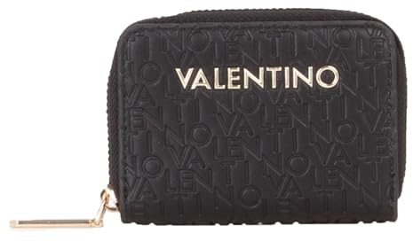 Valentino Kartenetui Falak Re Zip Around Card Case Nero schwarz