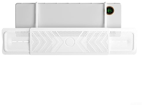 Deflector de viento para aire acondicionado, para el hogar, oficina, dormitorio, cubierta de deflector de aire acondicionado, antisoplado directo, retráctil, protector de polvo para accesorios del