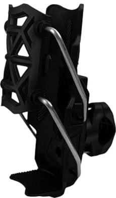 Adaptiver Fahrradflaschenhalter, Flaschenhalter Fahrrad Ohne Schrauben, Motorrad Fahrrad Wasserflaschenhalter Adaptive 360 Grad Drehbarer Verstellbarer Lenker Crash Bar Mount Cup Cage (Schwarz)