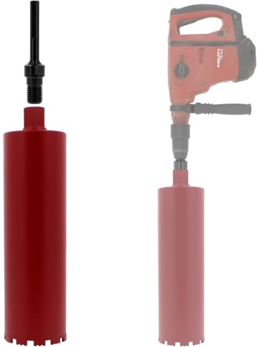 Couronne diamant Ø 127 mm avec adaptateur perceuse et perforateur SDS-max