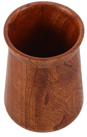 MUELODSIC Soporte Rústico para Utensilios de Encimera de Madera, Organizador de Cubiertos y Porta Utensilios de Cocina, Recipiente Funcional para Almacenamiento en Mostrador, Decoración