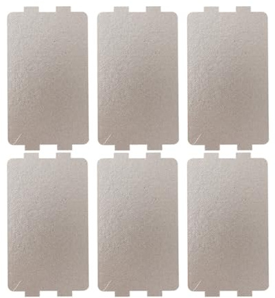 JOINPAYA 6 Fogli Piastra di Mica per Forno a Microonde, Copertura Guida D'onda Resistente al Calore, Accessori Ricambio Microonde per Uso Domestico, Dimensione 11,6x6,5 Cm