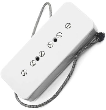 Alnico 2 P90 Gitarren Elektro Tonabnehmer Professionelles Musikinstrumenten Zubehör Mehrere Farben Offener Humbucker(White Bridge)