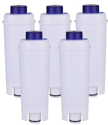 Filtro de agua suave, Compatible con cafetera serie Delonghi DLS C002, 5513292811,CFL-950,SER3017,ECAM ESAM ETAM(5PCS)