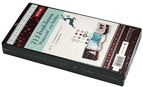 ROTH 80325 Adventskalender 24 Adventsboxen Winterwald