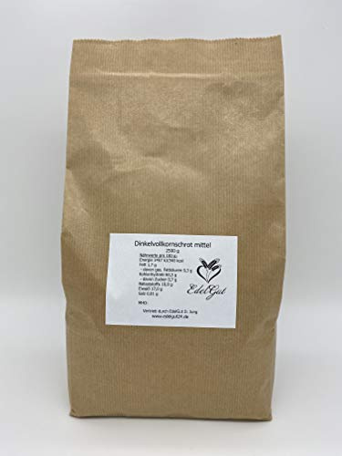 Dinkelvollkornschrot mittel 5 kg (2x 2,5 kg) Dinkel Schrot Bäcker Qualität 5000g