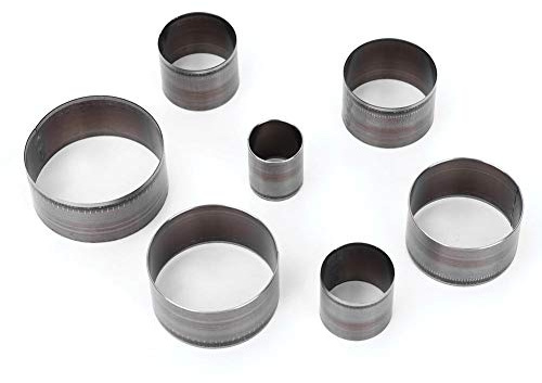 Leder Stanzformen Set, Runde Lochstanzen, Handgefertigt 7-teilig für Lederhandwerk