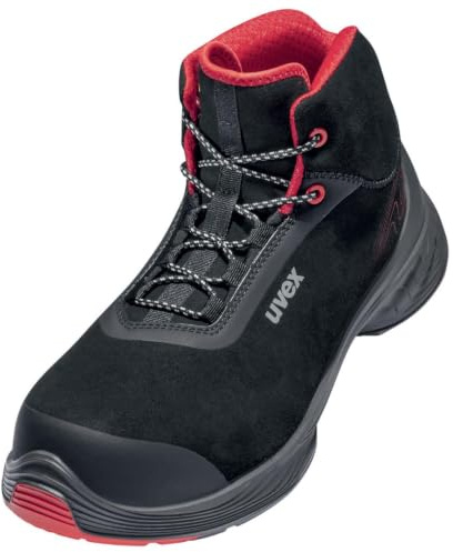 Uvex Men's 1 G2 Stiefel S3 SrcOriginal 6839238 1 G2 6839238 ESD Safety Boots S3 Shoe Size (EU): 38 Red/Black, 1 Pair Durable and Robust