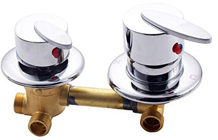 Interrupteur Douche À 3/4/5 Voies Contrôle Robinets Salle En Laiton Mélangeur Accessoires Cabine Valve Mélange Diverter Robinet Panneau Dintubation Eau Chaude Froide Réparation Cartouche Céramique