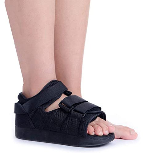 SXHMSAL Zapato Postquirurgico Ortopédicos Calzado Postoperatorio para Calzado Quirúrgico - Operación Posquirúrgica - Operaciones De Posicionamiento, Ayudas De Rehabilitación,Negro,M