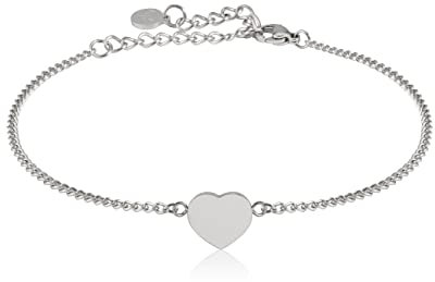 GD GOOD.designs Armband Herz Silber für Damen | Verstellbare 15,5-20,5 cm Herzchen Armkette | Versilbertes Heart Freundschaftsarmband