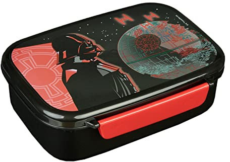 Scooli Boîte à déjeuner pour enfant avec insert amovible – Star Wars – Boîte à sandwich pour l'école – Boîte à goûter en plastique sans BPA – Boîte à sandwich – Boîte à déjeuner pour enfant