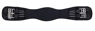 HKM Memory Foam Reitgurte Schwarz 65