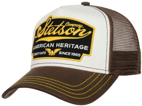 Stetson American Heritage Trucker Cap Herren Snapback mit Netzeinsatz Meshcap Sommer Winter Baseball