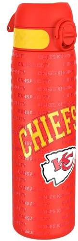 ion8 NFL Edelstahl-Trinkflasche, Auslaufsicher, Einhandöffnung, Sichere Verriegelung, Spülmaschinenfest, Tragegriff, Langlebig, Ideal für Sport