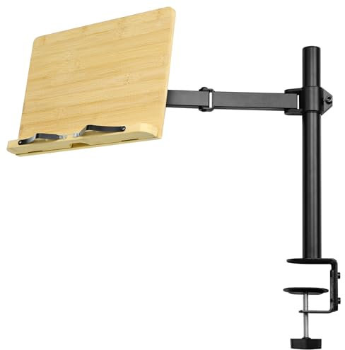 Book stand with clamp