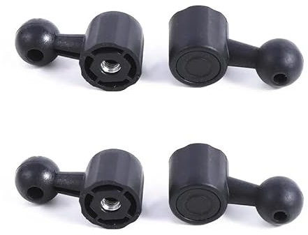 ThtRht Lichtstativ, 17 mm Kugelkopf-Halterung mit 6,35 mm Schraubgewinde, oberes Ende, Adapter für Handyhalterung, Klemme, Tablet, Clip, Selfie, Blitzschuh, Fotografie, Ringbeleuchtung, Blitzkamera, 4