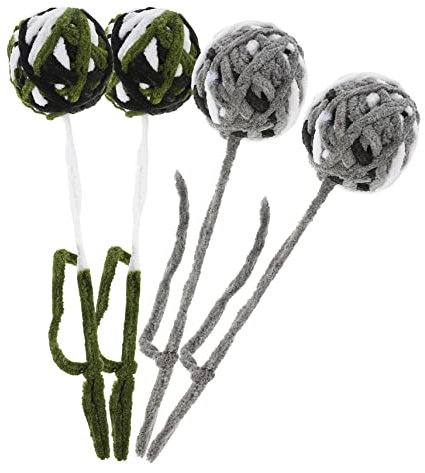 Angoily 4stücke Katzenspielzeug Interaktive Kratzbälle Für Kätzchen Stabil Und Langlebig Fördert Bewegung Und Stressabbau Für Indoor-Spiel Geräuschaktive Ballvarianten