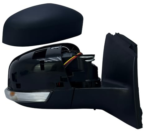 Spieg Außenspiegel Rechts für Ford Focus 3 2011-2017 Manuell Einklappbar, Elektrisch Verstellbar, Beheizt, mit Blinklicht, Temperatursensor, Grundiert, 8 PIN (Beifahrerseite)