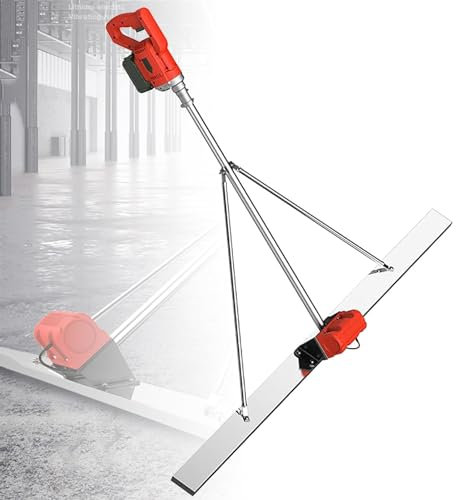 Power Estrich Beton Finishing Vibra Tool, 6000 U/min, 150 cm Klinge, elektrisch, kabellos, Estrich, Zement, Oberflächennivellierung, Stampfer, Lineal mit Schaber for die Betonverarbeitung