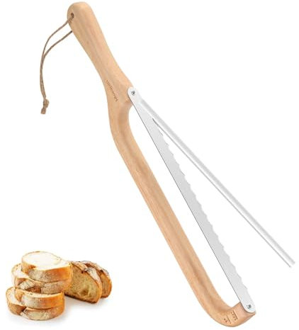 Morapin Bread Knife，15.6-inch Serrated Bread Knife, Used for Homemade Bread Slicing, (Violin Design -Right Hand Use)