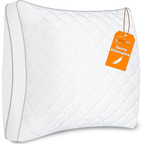WVIOWVI Kopfkissen 80x80, Komfort Kissen 80x80, Hochwertige Schlafkissen mit 100% Mikrofaser Füllung, 1800g Waschbar Nackenstützkissen, Antiallergisch & Hypoallergen, Perfekt für Tiefen Schlaf