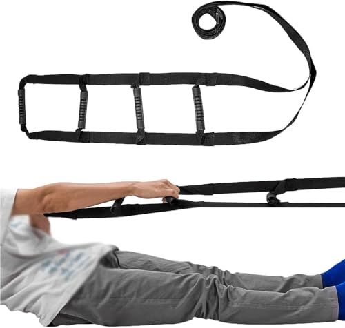 Bed Ladder Assist, Bed Rope Ladder Mobility Aid Adjustable Rope Bed Ladder Strap Pull Up & Sit Up Assist Device for Elderly Disabled Injury Recovery Patient Pregnant Sit Up Hoist