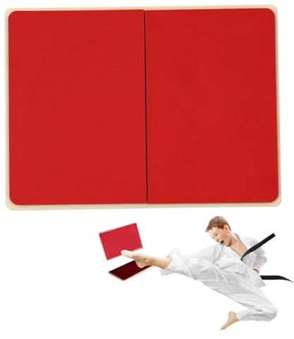 Rebreakable Board für Kinder, wiederverwendbares, verdicktes ABS-EVA-Trainings-Taekwondo-Board, Taekwondo-Brechbretter für Leistungsübungstests, rote Taekwondo-Brechbretter, Taekwondo-Trainingsausrüst