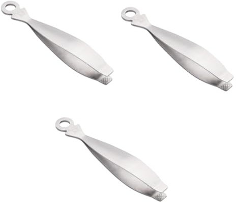 Alipis 3 Piezas Clip de Espina de Pescado Pinzas Ligeras y portátiles Pinzas para Quitar Espinas Pinzas para arrancar Huesos Herramienta de descalcificación de Pescado Pinzas Planas