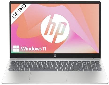 HP Laptop | 15,6 FHD Display | Intel Processor N100 | 4 GB DDR4 RAM | 128 GB UFS | Intel UHD Graphics | Windows 11 Home im S-Modus | QWERTZ | Natural Silver