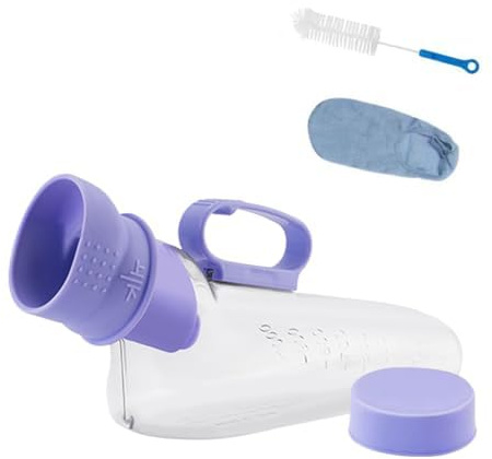 Urinoir ergonomique pour homme et femme – Bouteille anti-déversement visuel pour homme et femme, récipient de collecte d'urine de 680,4 g pour personnes âgées et handicapées (homme)