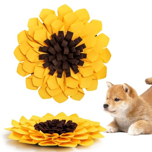 Alfombra para olfatear para perros, 38 x 38 cm, lavable, alfombrilla de entrenamiento, juguete interactivo para perros de cualquier tamaño