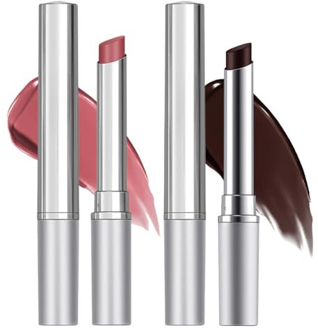 2pcs Honey Lip Balm - Dark & Pink Hydrating Tinted Lip Balm For Dry Lips - Nourishing Lip Care For Women,Teenager Girl - Moisturizing Lipstick Lip Care Makeup Daily Us