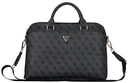 CG MOBILE unter Lizenz Guess Laptoptasche 4G Zipper Pocket Triangle Logo 15 (Schwarz)