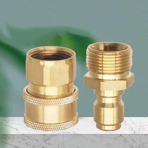 Raccord de bec de nettoyeur haute pression en cuivre à connexion rapide pour filetage mâle de 22 mm sans fuite d'eau (B-15 mm)