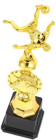TOYANDONA Calcio Pallone Sportivo Coppa Plastica Premio Dorato Decorativo Partita