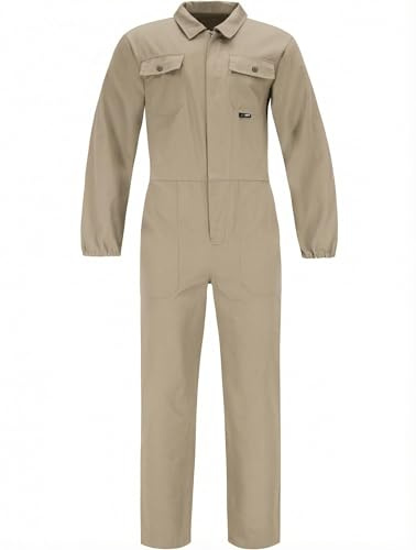 BWOLF ANAX Arbeitsoverall Herren Overall Herren Arbeitskleidung 100% Baumwolle Arbeitsoveralls mit 5 Taschen